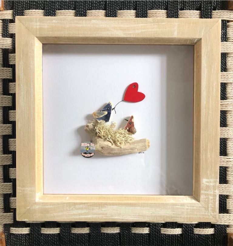 Sea pottery love birds Valentine’s Day gift 