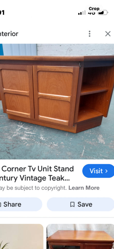 Brown Wooden TV Stand / Corner Unit