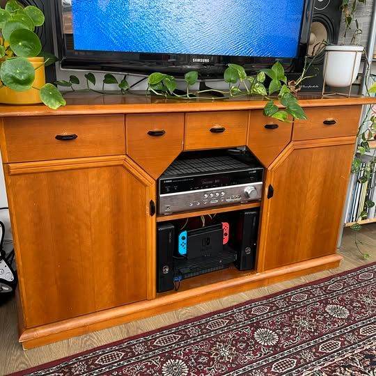 Wooden Cabinet TV Stand Side Table Dresser
