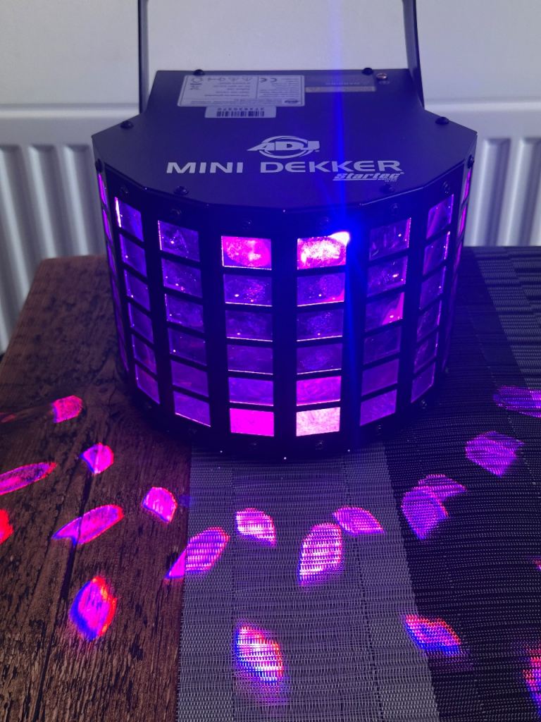 ADJ Mini Dekker LED Lighting Effects x2 – Excellent Condition