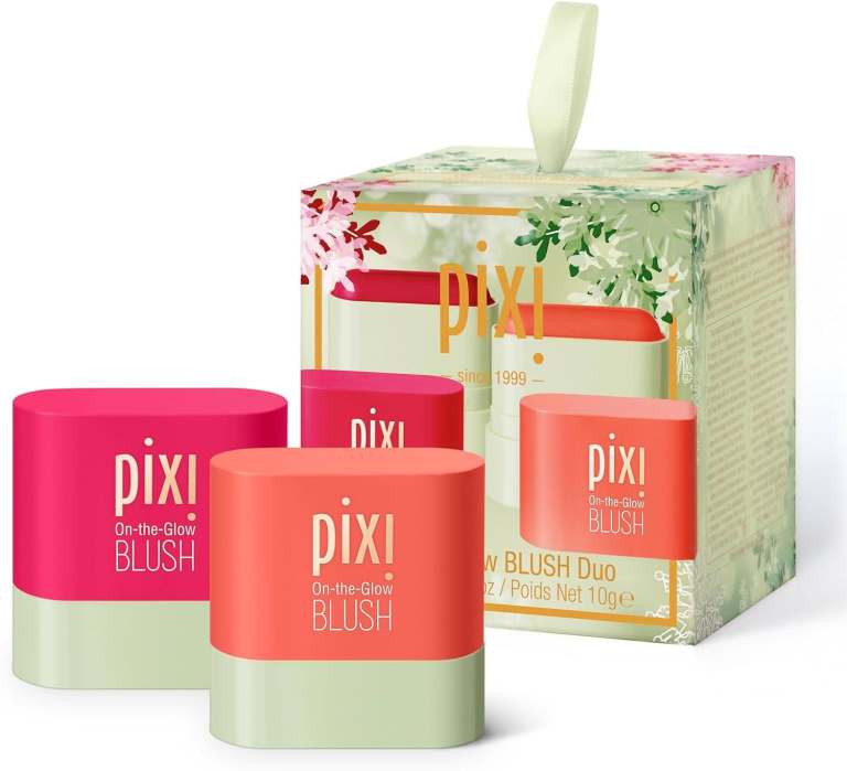 new in packaging - Pixi Beauty On-the-Glow Mini Blush Duo Holiday Ornament Gift Set