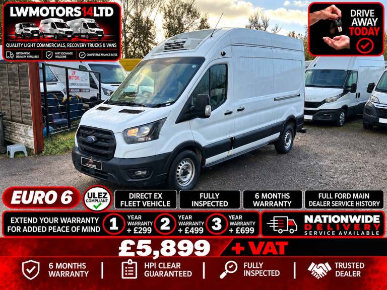 FORD TRANSIT 2.0 ECOBLUE LEADER L3H3 LWB THERMO KING FRIDGE FREEZER 2022 22 REG
