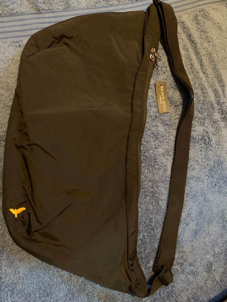 New Tags Brave Soul Black Crossbody Men's Bag IP1