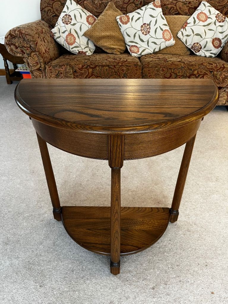 Ercol half moon golden dawn table 