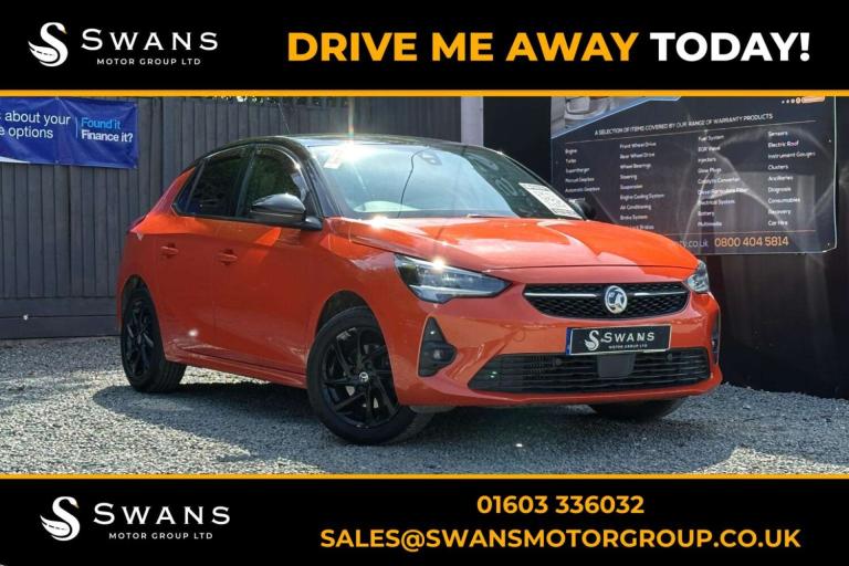 2020 Vauxhall Corsa 1.2 Turbo SRi Nav Orange Manual Petrol 2020 Hatchback Petrol Manual