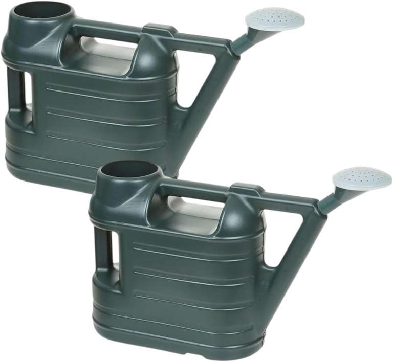 DARK GREEN WATERING CANS, 2 OF THEM BOTH THE SAME AND NEW