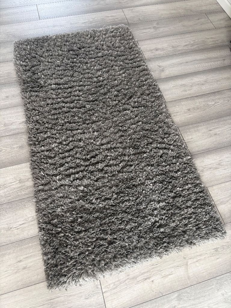 Tapi Rug Grey Shaggy Rug 150x80cm – (2 units available)