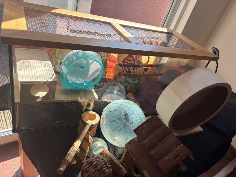 Hamster cage and accessories for sale 