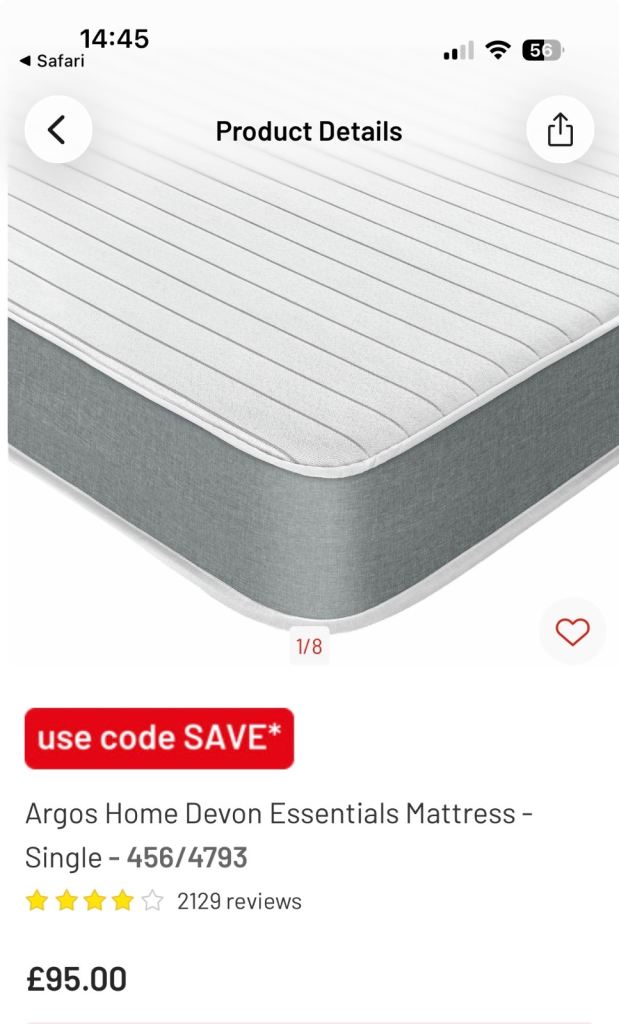 Single mattress 