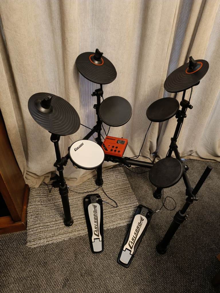 Carlsbro CSD100RBP1 Digital Drum Kit - Full Setup, Good Condition