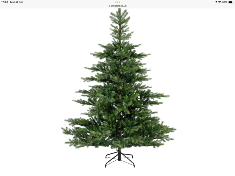 image for 6’ Everlands Grandis Fir Artificial Christmas Tree with 400 warm white lights