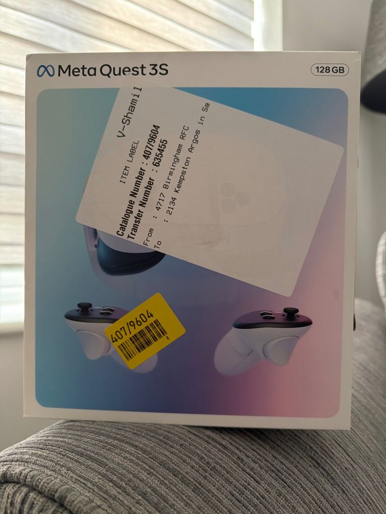 Meta Quest 3S 128GB VR Headset - Brand New, Boxed