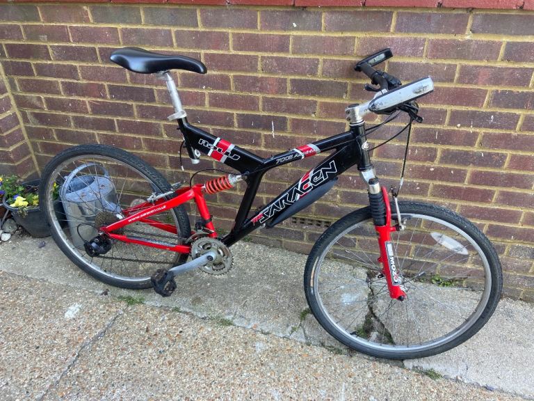 Bike Adults Saracen Raw 2 Dual Suspension Mountain Bicycle  24 Speed