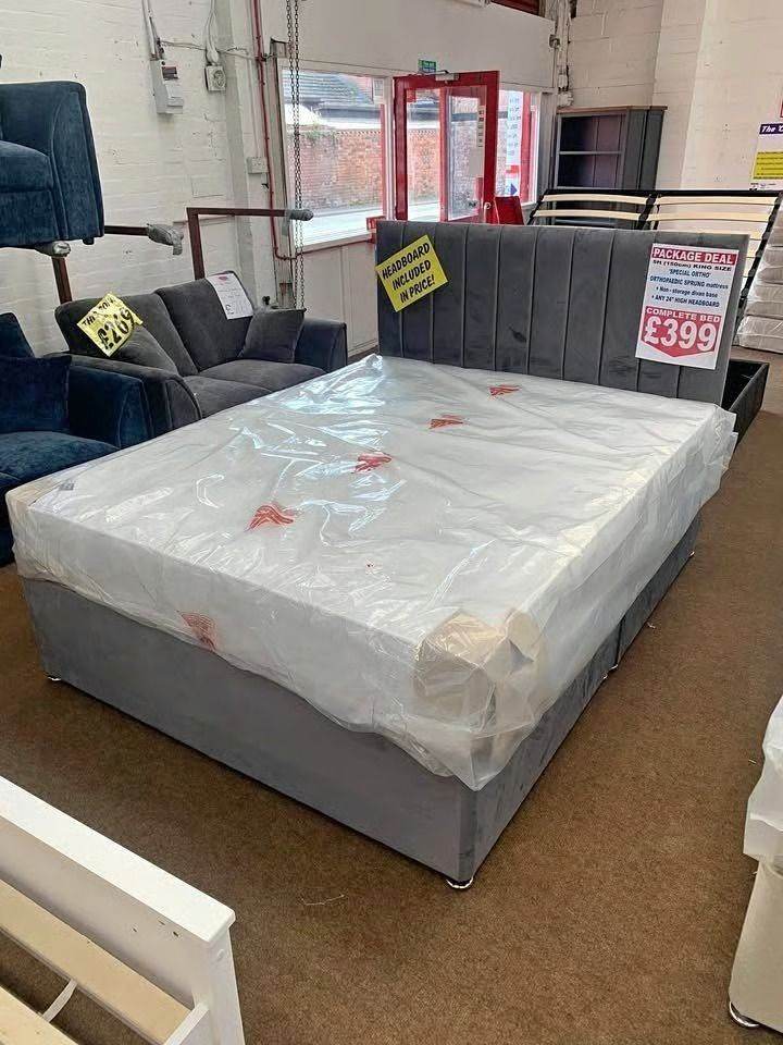 image for *Festive Deal 🎄 Enjoy Comfort Double Divan Bed + Mattress **