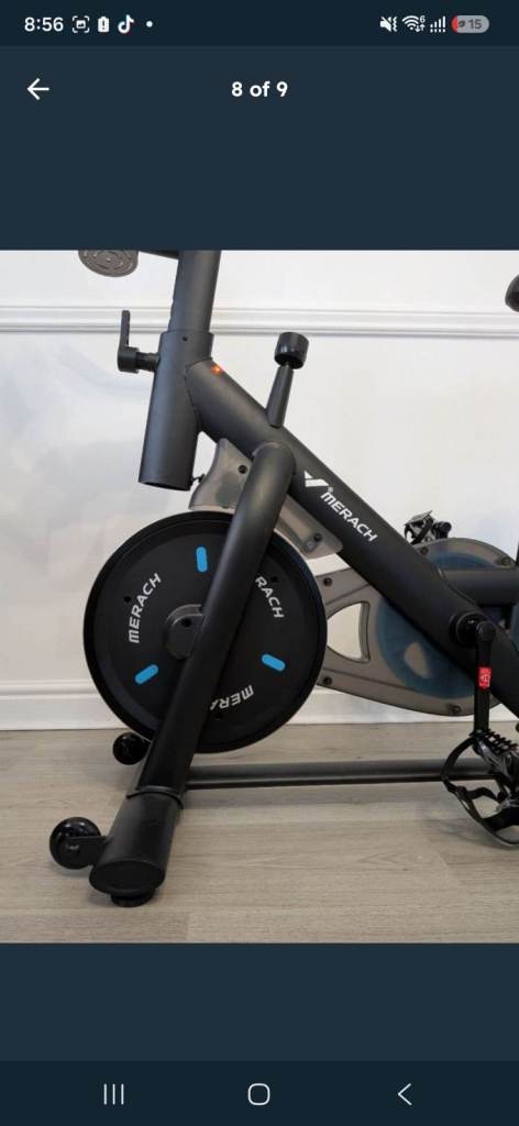 Merach S26S2 Indoor Exercise Spin Bike - Black, Good Condition