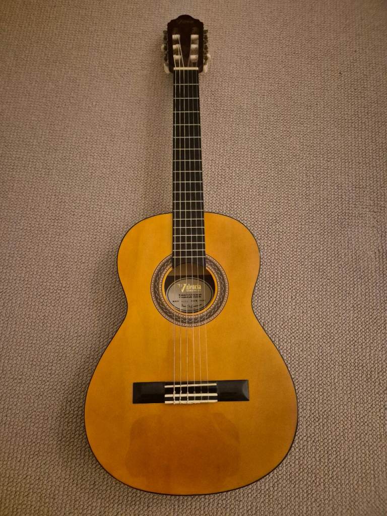 Valencia 3/4-size classical guitar with padded cover