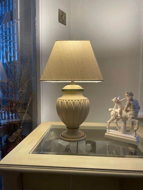 TABLE LAMP CREAM INCLUDING SHADE AND BULB