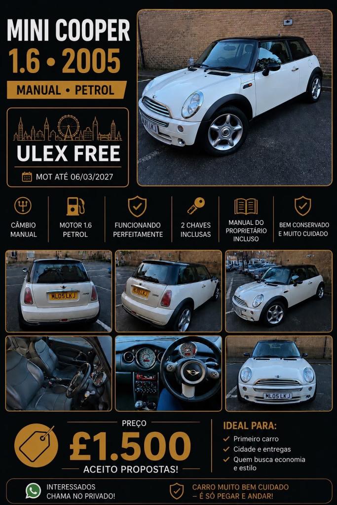 Mini, HATCHBACK, Hatchback, 2005, Manual, 1598 (cc), 3 doors