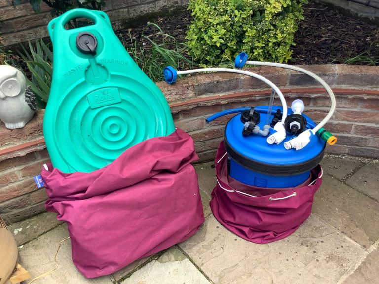 Waste and freshwater containers