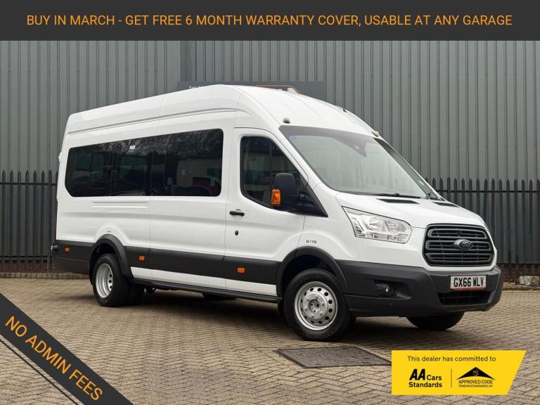 2016 Ford Transit 2.2 TDCi 460 HDT Trend Minibus 5dr Diesel Manual L4 H3 (18 seats) (196 g/km Min...