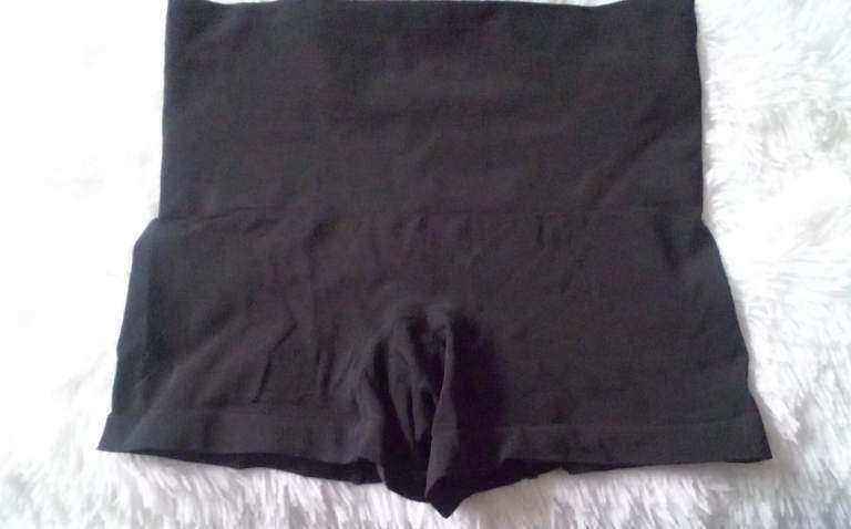 Cheeky Quips Black High Waist Medium Tummy Control Shaper Briefs Shorts. Size Large. TO POST ONLY!