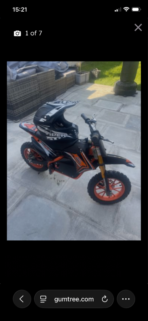 Kids electric motor cross bike 