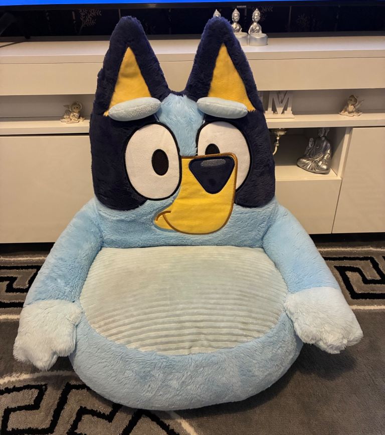 Bluey Plush Floor Seat – Good Condition