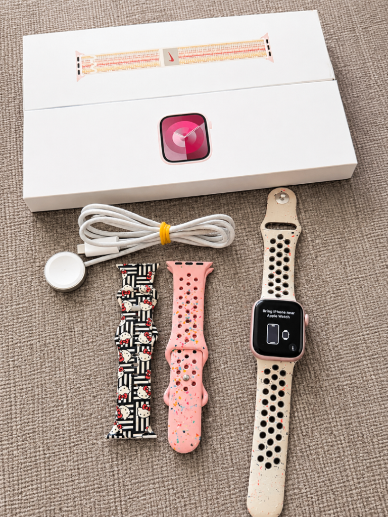 Apple Watch Series 9 41mm GPS/ Cellular Pink – 100% Battery Health Box & Extras