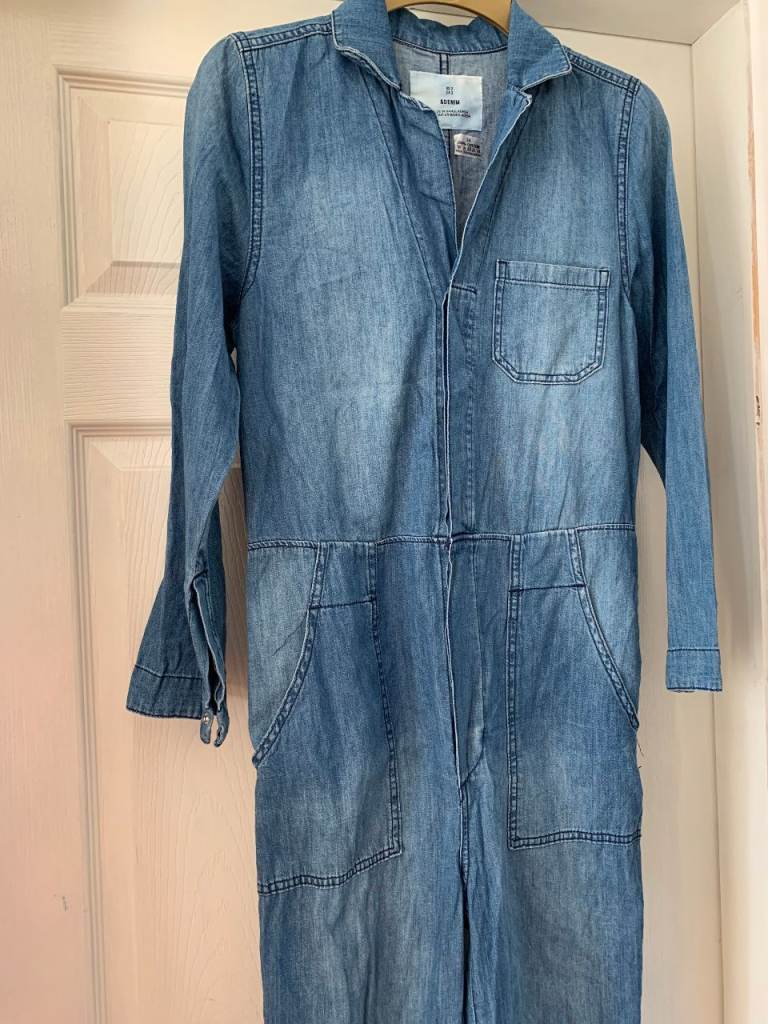 New Ladies Lightweight Denim Jumpsuit Size 6 IP1