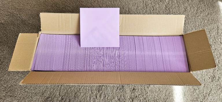 850+ Lilac Lavender Greeting Card Envelopes 6 inch card 120gsm 6 inch Square