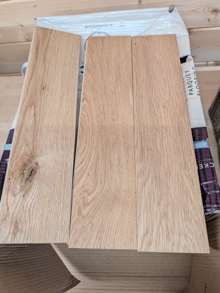 Woodpecker Engineered Parquet Flooring - Chateau Oak Herringbone, NEW