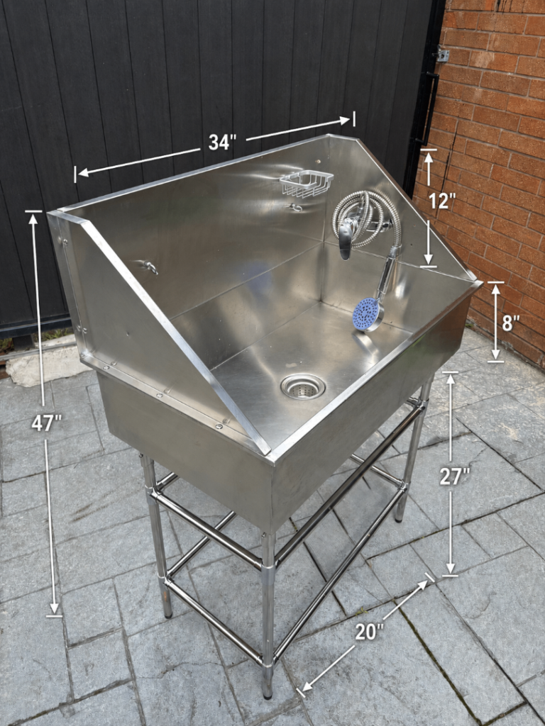 Good Condition Stainless Steel Pet Grooming Station