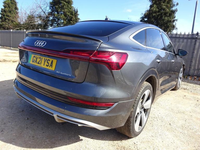 2021 21 REG AUDI E-TRON S LINE 50 QUATTRO ELECTRIC AUTO DAMAGED SALVAGE