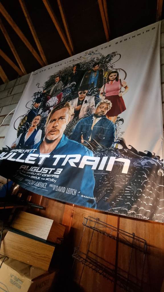 Brad Pitt BULLET TRAIN 3m x 2m material. FILM