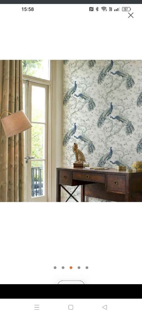 Laura Ashley "belvedere midnight" wallpaper 