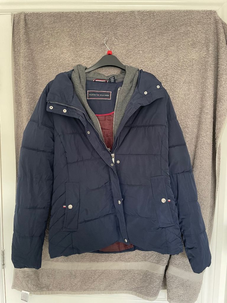 Tommy Hilfiger Puffer Jacket - Navy Blue, Good Condition