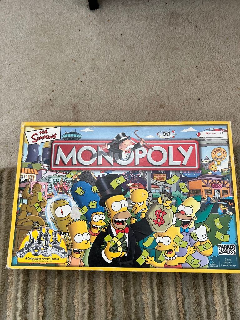 Simpsons Monopoly game