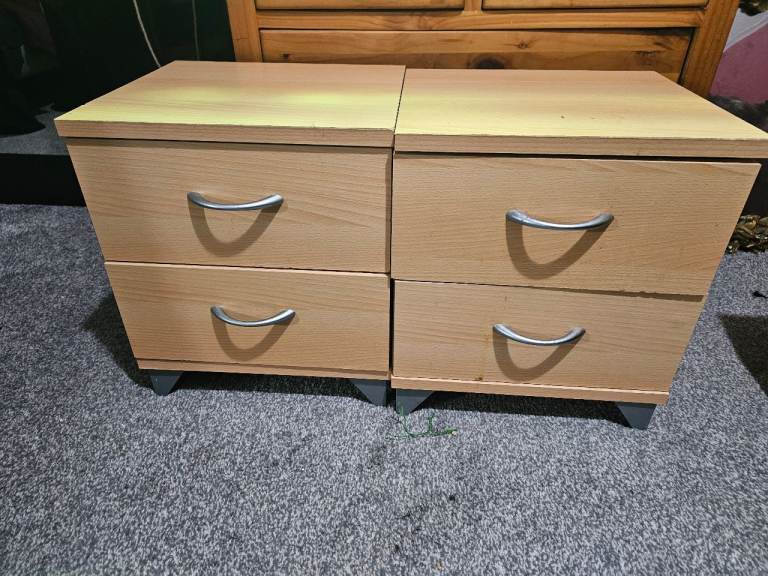 Two small bedside tables