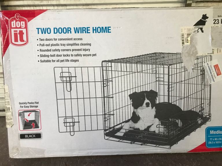 3 Dog crates 2 medium 1 large 