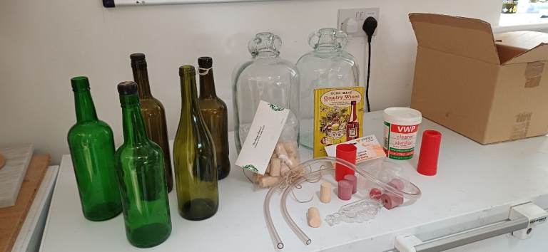 Wine making Equipment, Demi Johns, B