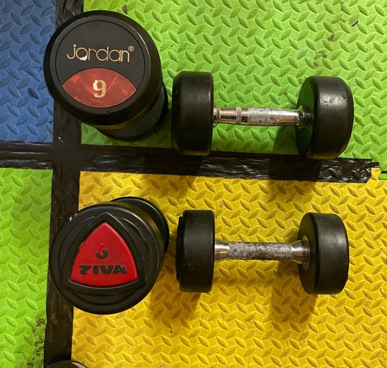 4 x dumbbell weights 30 kg
