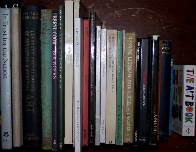 Lots of art books! Painting, sculpture, drawing, photography, etc. Going cheap! 😉