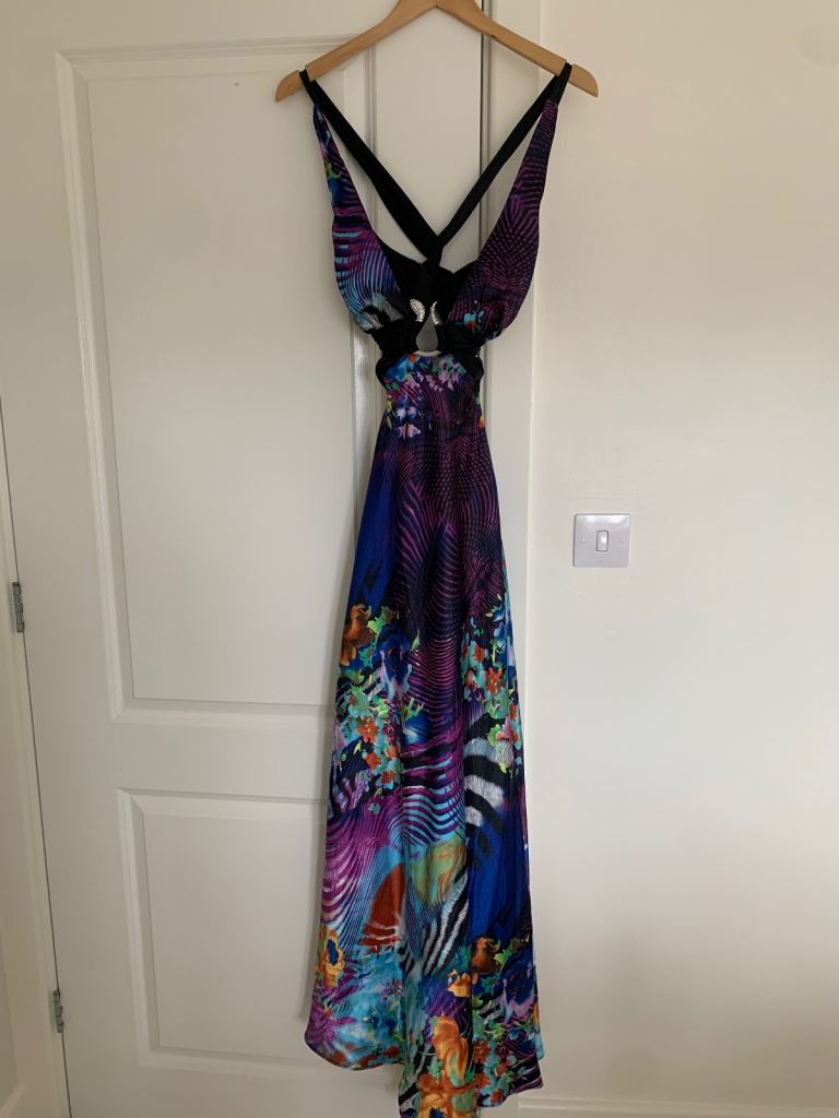 Stunning Multi-coloured Maxi Dress – As New, Size S/M