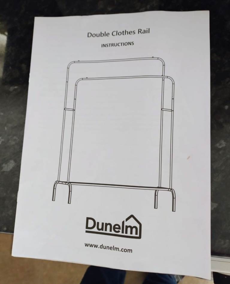 Double Clothes Rail Dunelm. Nearly new.