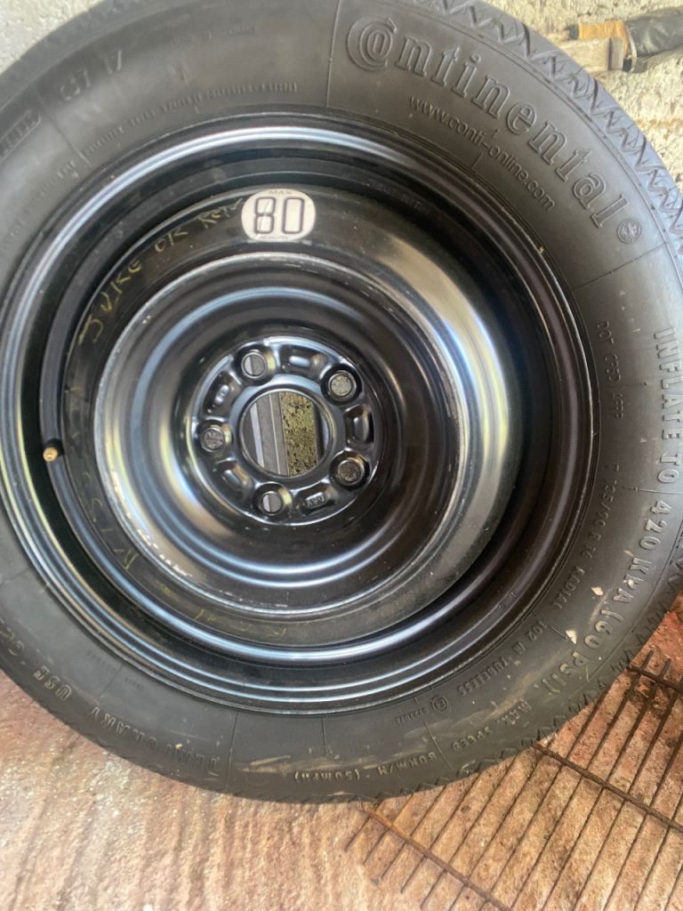Spare wheel & tyre unused 
