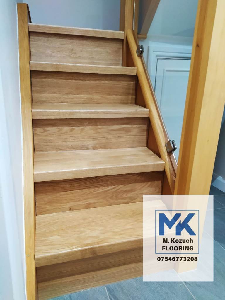 Solid Oak stairs cladding kit systems