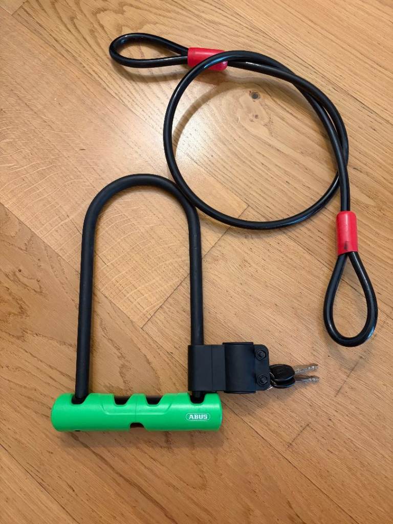 ABUS U-lock with accessory cable
