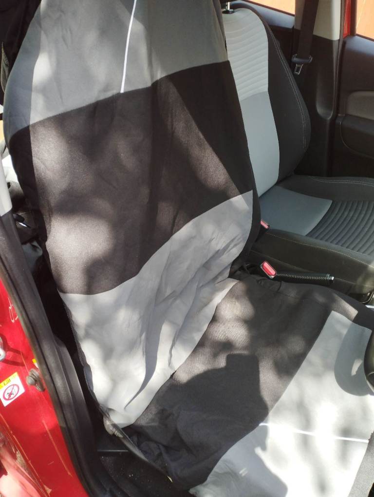 Car seat covers, Sakura, used, black/ grey