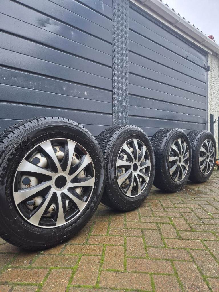 5x120 16" steel wheels and tyres