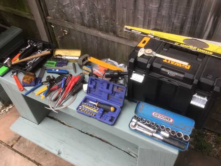 Engineers toolbox various tools 